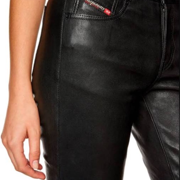 Diesel Leather Pants - Picture 1 of 6